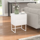 thumbnail of HOMCOM Comodino Moderno a 2 Cassetti con Apertura a Pressione Bianco