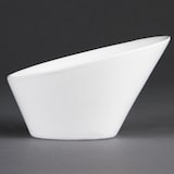 thumbnail of Olympia Whiteware ovale hellende kommen 13,3x15,4cm