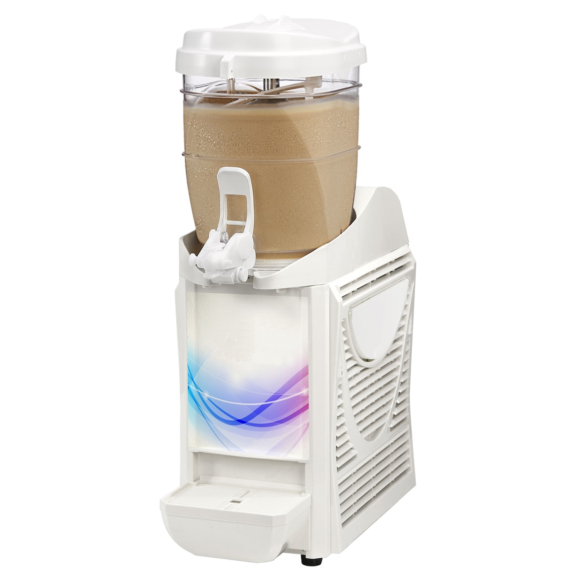 Granitore Mod. mgranes 1 - adatto anche per creme, yogurt e sorbetti e dessert freddi - n 1 vasca - n 1 compressore - lt 5,5 - dim cm 22x50x70