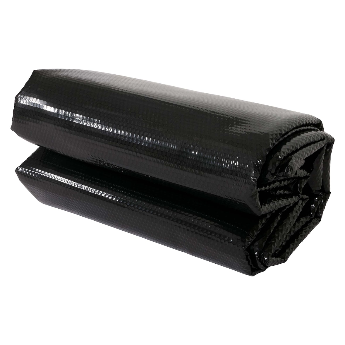 Pool-Abdeckung Wärmeplane Abdeckplane Solarplane Solarabdeckung, Stärke: 400 µm ~ rund 4,88m schwarz