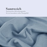thumbnail of Micro Melange-Bettwäsche deluxe, 80x80 + 135x200cm - Blau