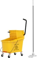 Secchio Con StriZZAcervelli Jantex Giallo 20L – Kit PulisCina Con Manico (480x280x350mm)