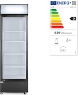 thumbnail of Kühlschrank, 1 Glastür und Leuchtkasten, 313L
