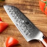 thumbnail of XinZuo - Cuchillo Santoku pequeño de Damasco - Serie B13R Yu