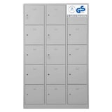 thumbnail of PROREGAL Schließfachschrank Falcon | Large | HxBxT 190x119x45 cm | Zylinderschloss | Grau