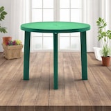 thumbnail of Mesa de jardim redonda COSHANÓ de 90 cm, removível e portátil, em resina