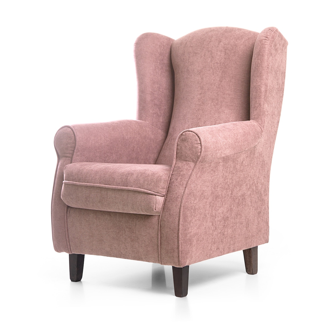 Sillón Irene SUEÑOSZZZ Sillón Orejero Tapizado En Tela Salmón