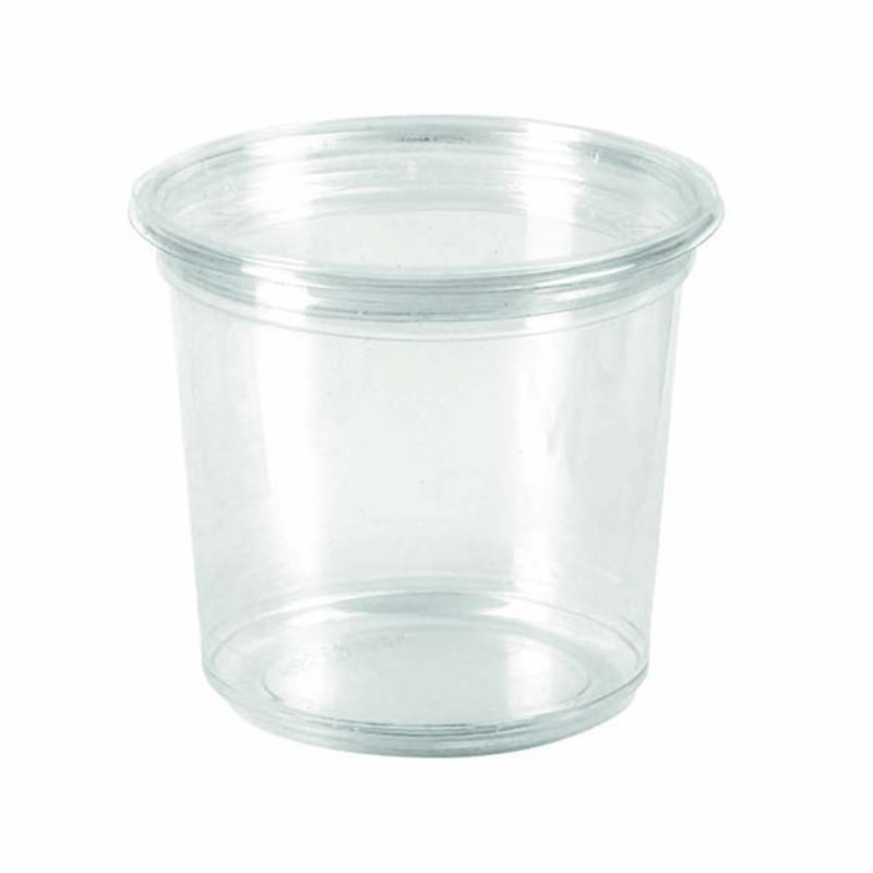 PACKNWOOD - Envase PLA Deli redondo transparente  H112mm 700ml - 210DERD24