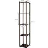 thumbnail of COSTWAY 163 cm Stehleuchte Regal, Moderne Stehleuchte Aufbewahrungsregal mit 3-stufig dimmbaren LED-Leuchten & Drehbaren LED-Stangen