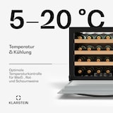 thumbnail of Klarstein Vinsider 24 Built-In Uno Weinschrank | 24 Flaschen | Integrierbar | LED | Weiße Glastür Weiß