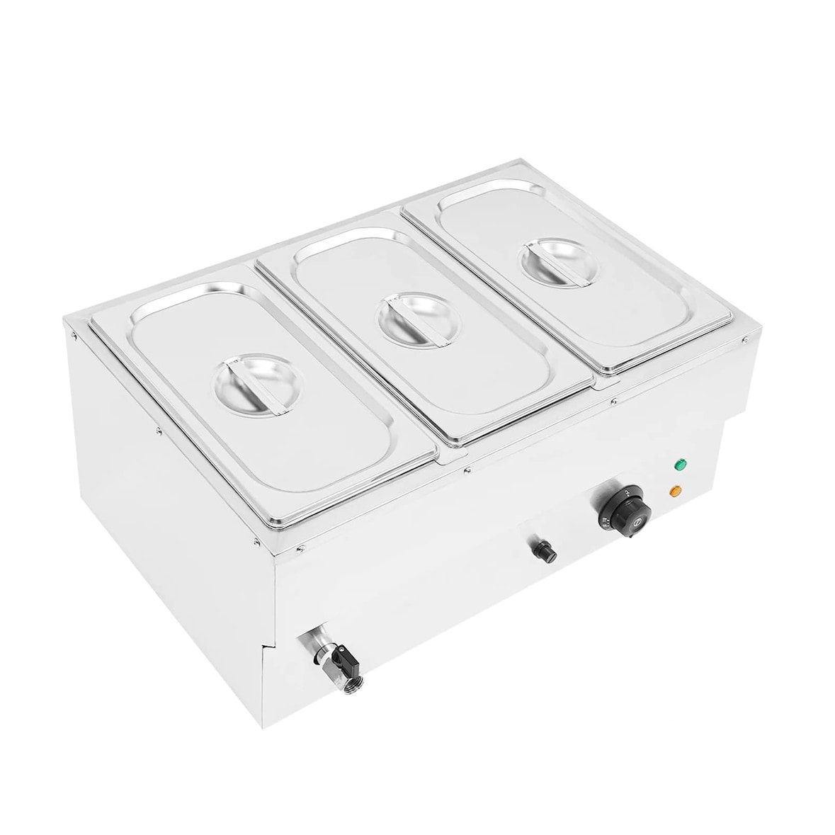 Baño maría eléctrico con 3 compartimentos, 850 W