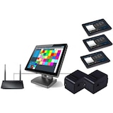 thumbnail of Mehrplatz Kassensystem für Restaurant mit 3 x Bestellterminal, 2 x Bondrucker, Hauptkasse/Netzwerk-Kasse