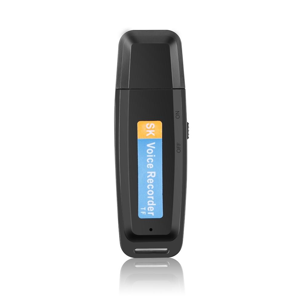 Micro Espion Enregistreur Vocal USB Rechargeable Support Carte TF 32GB Noir YONIS