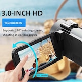 thumbnail of Caméscope Numérique 4K Avec Écran Tactile Zoom 40X Microphone Et Objectif Grand Angle YONIS
