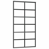 thumbnail of vidaXL Schiebetür ESG-Glas und Aluminium 102x205 cm Schwarz