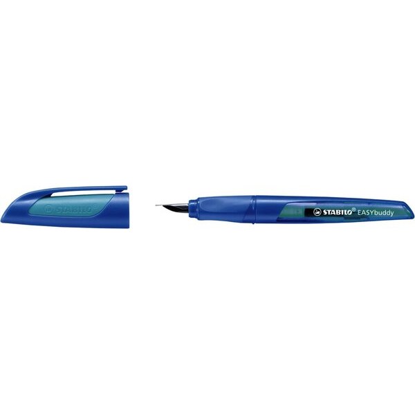 STABILO stylo-plume EASYbuddy corps bleu/turquoise plume M pour tous
