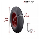 thumbnail of PU ruota di scorta in gomma piena 390 mm Ruota di ricambio per carriola