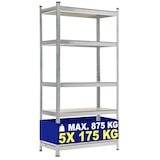 thumbnail of Scaffale Magazzino Alta Portata 875 Kg argento/90x40x180 cm