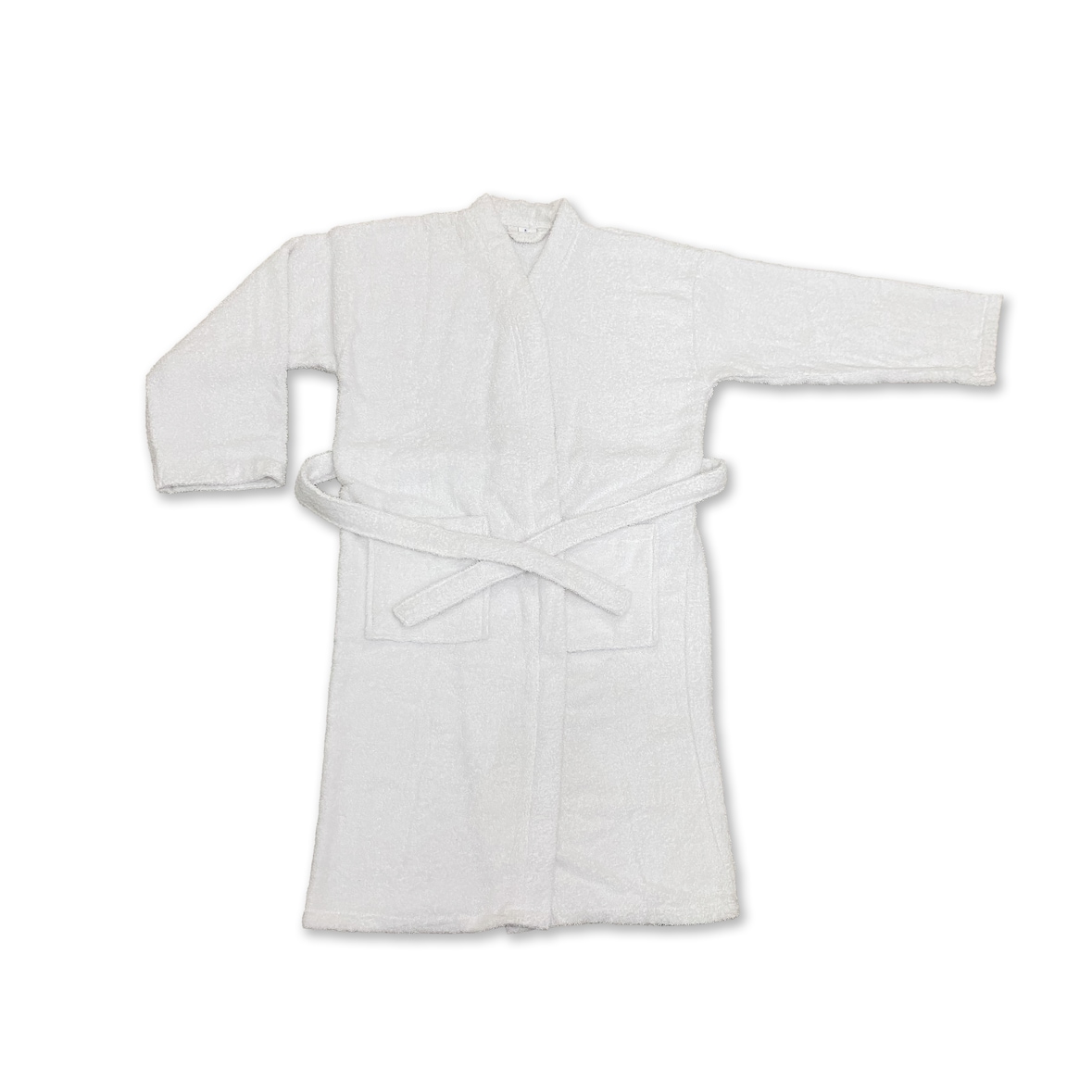 aro Peignoir de bain, coton, taille S / M, unisexe, blanc