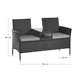 thumbnail of SVITA CHICAGO rotan bank tuinbank lounge zithoek zwart