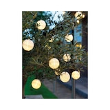 thumbnail of LED Solar Lichterkette Lampions 3,5m Nylon Warmweiß