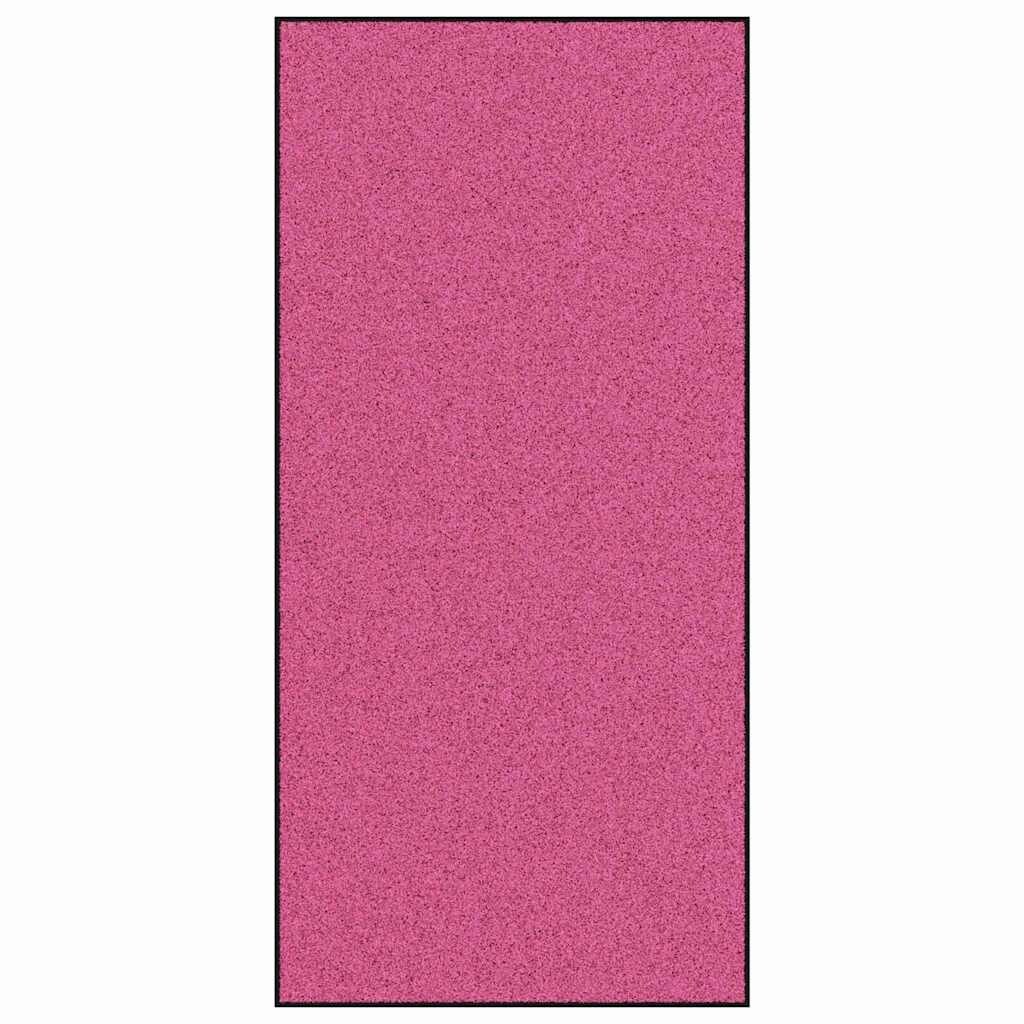 vidaXL Deurmat Anders Roze en Zwart 120 x 250 cm Polyamide en PVC