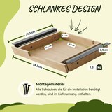 thumbnail of bümö Schreibtisch Organizer Schublade aus Bambus - extra kleine Unterbau Ablage für Stifte, Smartphones & Co. - einfach unter dem Tisch montierbar,