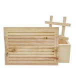 thumbnail of Brotbox aus Zirben Holz Brotkasten mit Schneidebrett 40.10-014
