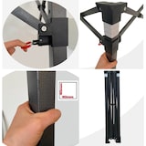 thumbnail of Gazebo 2x3m bianco certificato IGNIFUGO pieghevole acciaio con laterali