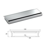 thumbnail of BACHMANN LOOP SQUARE Kabeldurchführung, 360mm, Aluminium