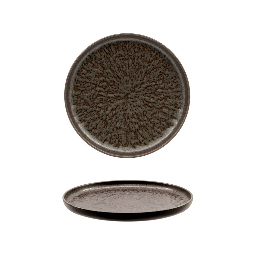 Plato plano Taal de borde alto, Ø 17,5 cm, Mesa Ceramics, paquete de 4