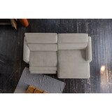 thumbnail of KAWOLA Sofá LAISKA sofá esquinero función relax semimotorizado pana gris sillón largo derecha