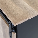 thumbnail of Mobile credenza da interno bar pub in acciaio e legno con 2 cassetti ed 1 anta scorrevole Linea Industrial