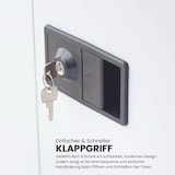 thumbnail of BISLEY Universal Flügeltürenschrank abschließbar - Stahlschrank mit 3-Punkt-Schloss, Tiefe: 50 cm - Werkstattschrank aus Metall mit 4 verzinkten