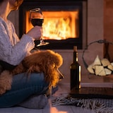 thumbnail of Relaxdays Kaminholzkorb Metall, Holztrage mit Henkel, HBT: 42,5 x 43,5 x 30 cm, innen, Holzkorb für Kaminholz, schwarz