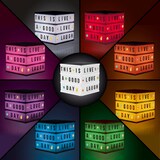 thumbnail of EASYmaxx LED-Leuchtkasten Würfel - 173 Buchstaben & 150 Moodjis