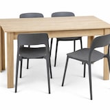 thumbnail of DUPI Mesa Comedor AITANA con Estructura y tapa superior de Madera (Taupe, 140x80x79)