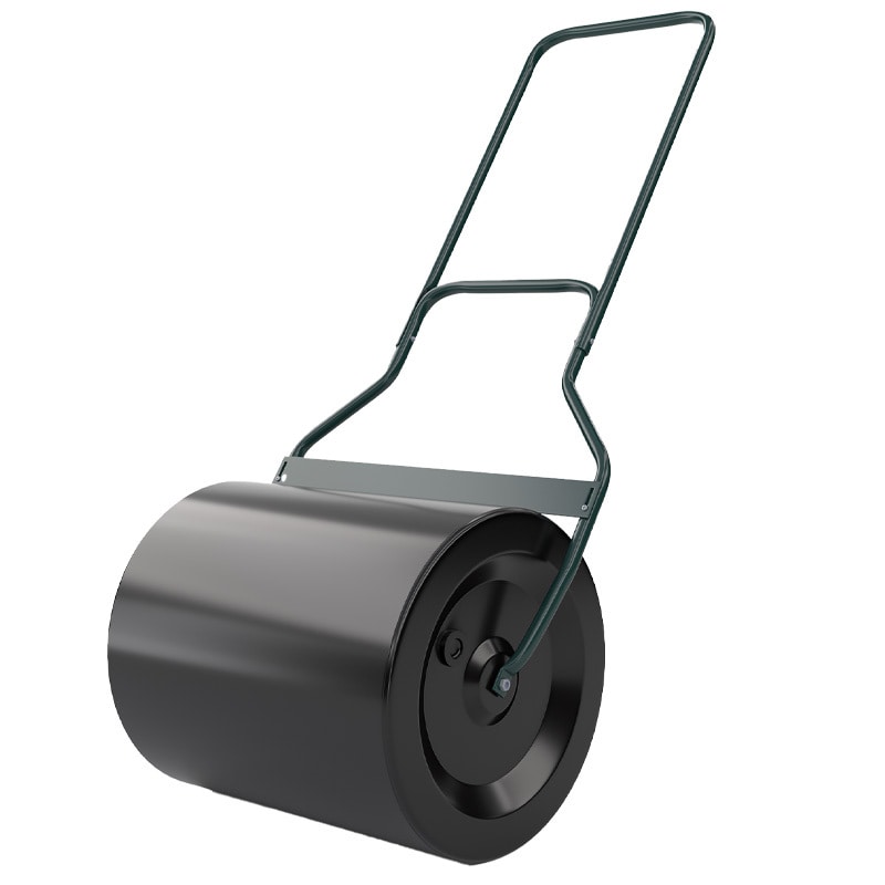COSTWAY Gazonroller, te vullen met water of zand, 60 l, diameter 40 cm x 50 cm, vloerroller met handvat