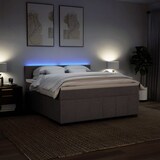 thumbnail of vidaXL Boxspringbett mit Matratze Taupe 180x200 cm Stoff