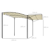 thumbnail of Outsunny Gazebo Gazebo Pergola da Giardino con Copertura in Tessuto