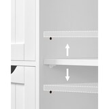 thumbnail of Helloshop26 - Badezimmerschrank Aufbewahrungseinheit mit 3 Schubladen und 1 Schrankfach höhenverstellbarer Einlegeboden 60 x 30 x 12_0006482