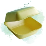 thumbnail of NVASE - 125Uds - Caja amarilla para hamburguesa dobles 130x132mm A68mm - NVS210QMP1