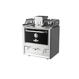 thumbnail of Four à braise aux charbon de bois à poser dimensions 785x777x1095 porte noir