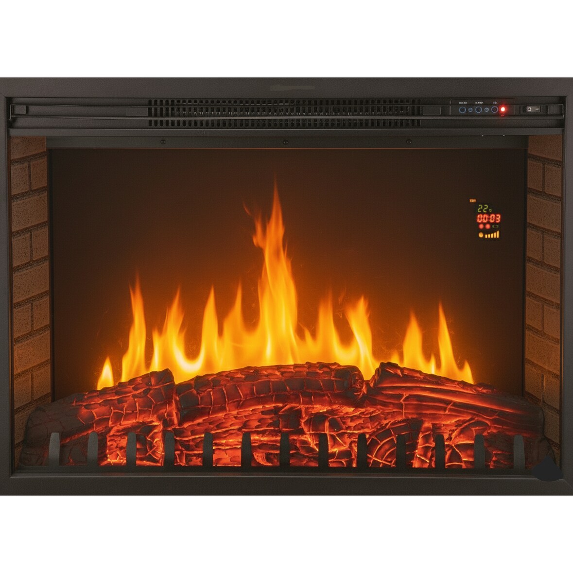 Chemin'Arte Chimenea eléctrica Empotrable OXFORD XL 76 cm con efecto de llamas LED - 204