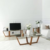 thumbnail of Dmora Mobile porta TV Dmatturr, Credenza da soggiorno, Armadio basso per TV, Base parete attrezzata, 158x35h35 cm, Noce