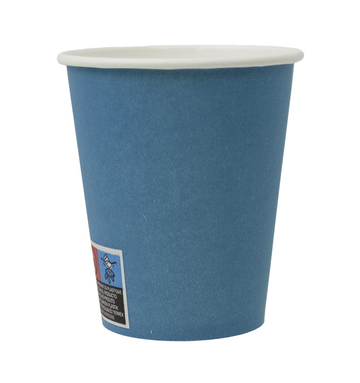 MONOUSO - Pappbecher Blau "Colors" 9Oz/290ml Ø8,0cm (240 Stück)