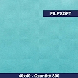 thumbnail of Serviette de table Airlaid - 40x40 - Bleu turquoise - x800 - RO.IAL