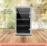 thumbnail of Beersafe 4XL Kühlschrank 124 Liter 4 Böden Panoramaglastür Edelstahl Silber