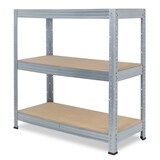 thumbnail of shelfplaza PRO 115x100x60 cm Schwerlastregal in verzinkt mit 3 Böden und 200 kg Traglast pro Boden