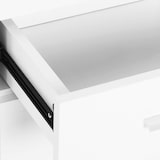 thumbnail of Aparador armario de cocina con 2 puertas buffet de salón con 2 cajones estante ajustable estilo moderno para comedor 106x35x76cm blanco brillante